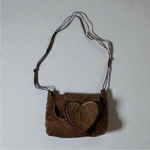 Gucci Brown Heart-Detail Shoulder Bag